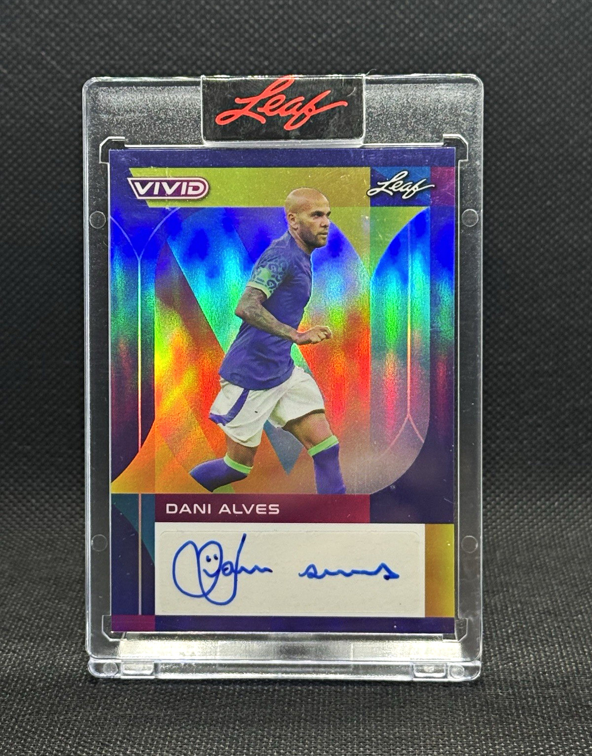 Leaf 2022 Vivid Dani Alves Navy Blue Auto #BA-DA1 4/5 RARE