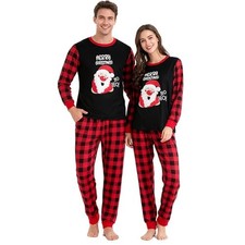 Christmas Pajamas for Women Couples Matching Long Sleeve Pj Small Men 02 Red