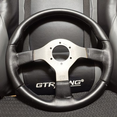 MOMO FIGHTER Steering Wheel 350mm Leather Italy 03-97 JDM EURO 86