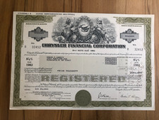 Chrysler 1981 Schuldschein 5000$ - 8 7/8% Note Due 1982 - Iacocca &Auml;ra - Top