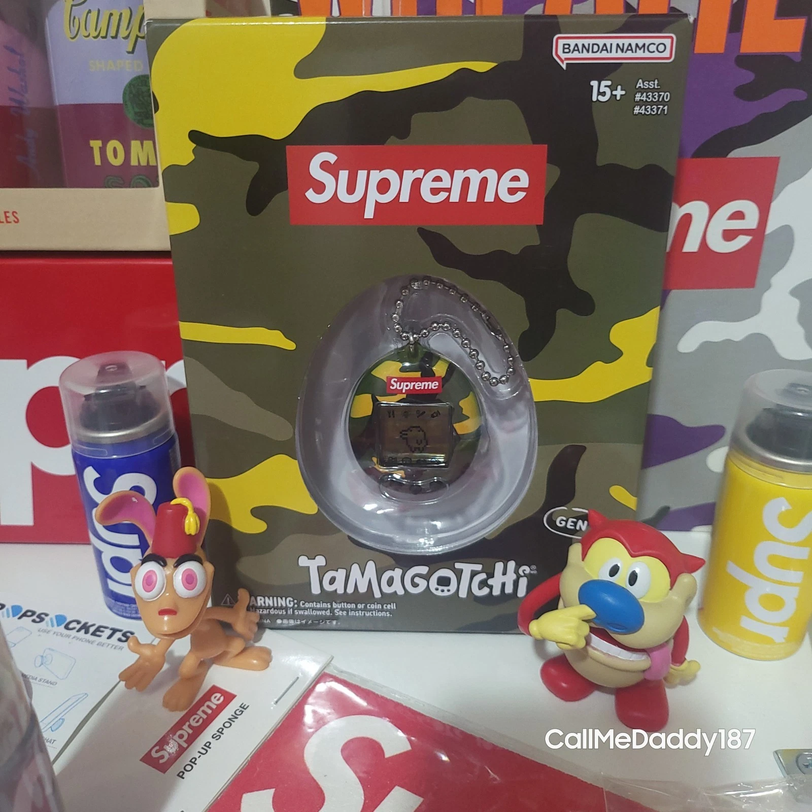 Camouflage Supreme Tamagotchi jaune noir   Deadstock à la main  