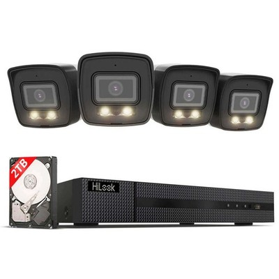 Hilook Überwachungskamera Set Videoüberwachung 6MP PoE IP Kamera für Aussen