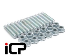 Exhaust Manifold Stud & Lock Nut Kit Fits: Nissan Skyline R33 GTS-T RB25DET