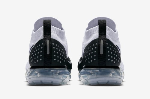 Nike VaporMax Flyknit 2 Air Running Shoes Men's Black and White - Picture 3 of 5