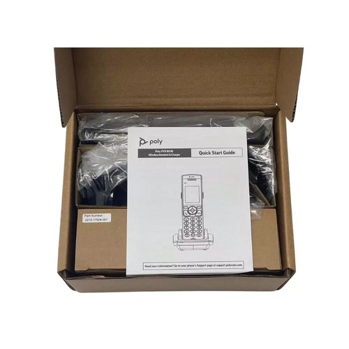 11pc Poly VVX D230 DECT VOIP Phone Handset with Charging Dock - 89B48AA#ABAvmori