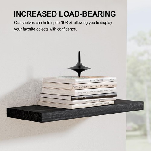 3pcs Floating Wall Shelf Set DIY Mount Shelves Book Display Wood Rack Wooden - Picture 11 of 15