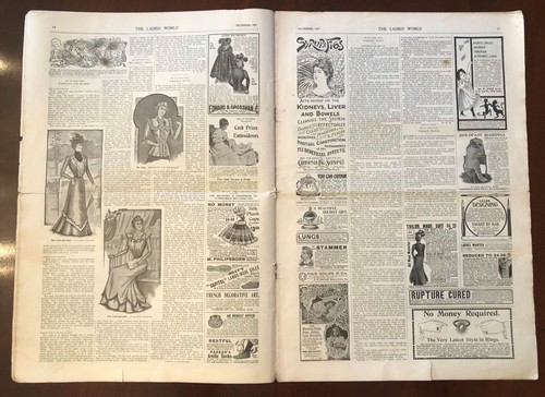 Antique December 1899 The Ladies' World Magazine Christmas Ella Wheeler Wilcox - Picture 6 of 12