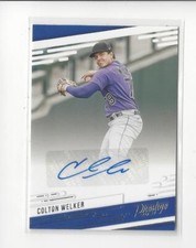 2021 Prestige Colton Welker AUTOGRAPH Rockies