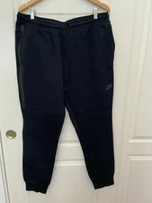 Nike Tech Fleece Pants 2.0 Cuffed Black / Black 585204 - 010 Men's size 2XL RARE
