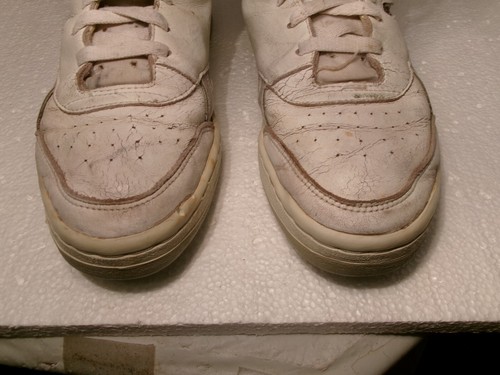 Vintage Reebok Hi Top Basketball Shoes White Men Size 9 1/2 ? Display/Restore - Picture 11 of 19