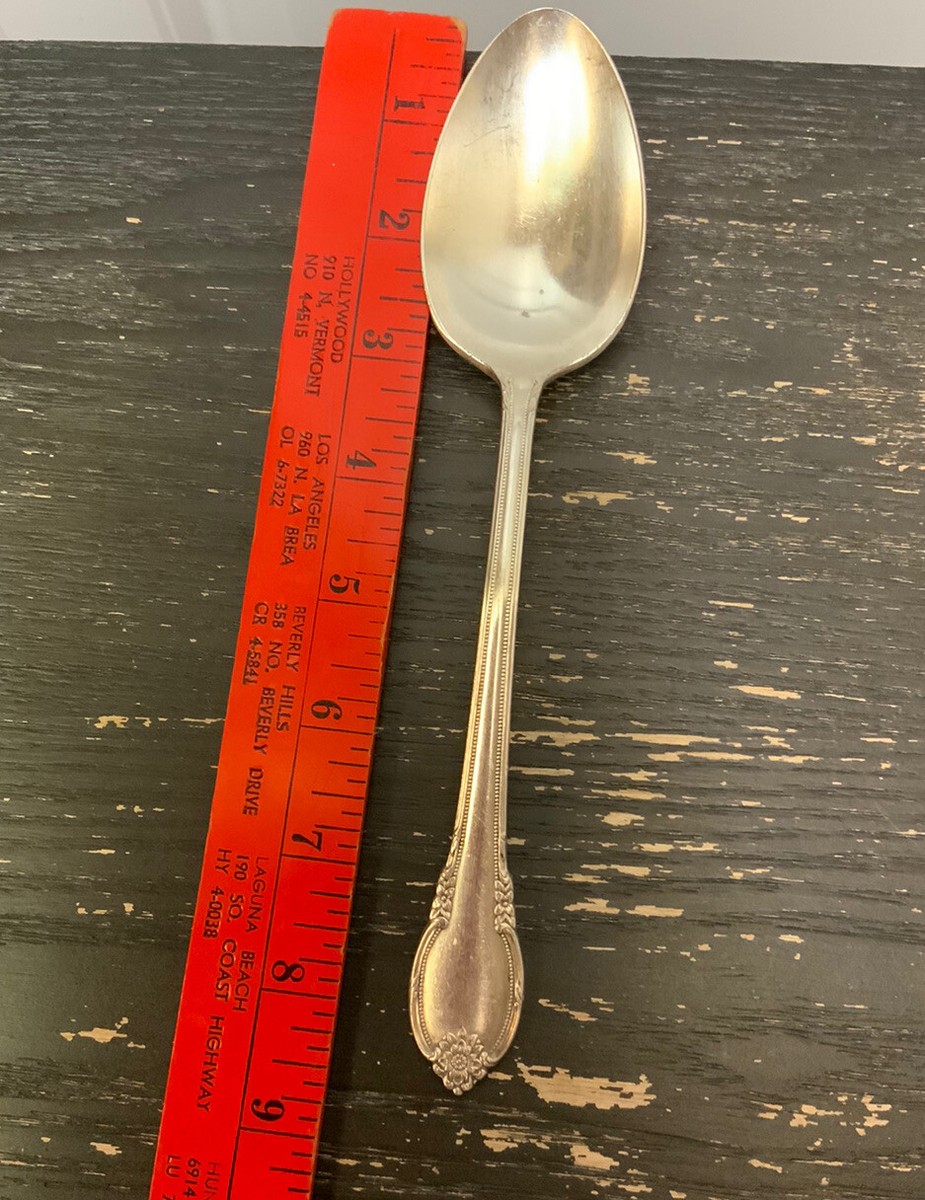 Vintage 1847 ROGERS BROS Silver Plate 8.5” Large Serving Spoon