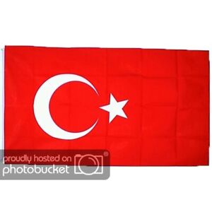 Turkische Flagge 150 X 90 Cm Mit Metall Osen Turkei Fahne Mit Halbmond Und Stern Ebay