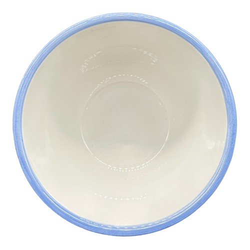 KIC Fruta Fresca Pintada a Mano Stonemita Pequeño Tazón Azul con Limones 5.5” Diámetro - Imagen 5 de 9