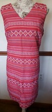 Women's Dress By Designer Merona Size XXL Plus Stylish Pinks casual work Fashion