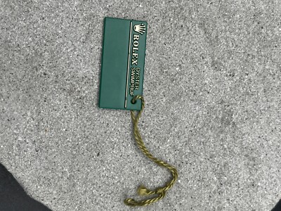 #1289 ORIGINAL ROLEX 16570 EXPLORER 2 K820140 SWIMPRUF HANG TAG ANHÄNGER SCHILD