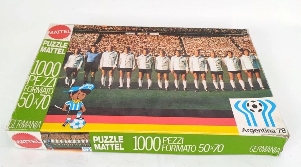 Puzzle Mondiali calcio Argentina 78 Germania 50x70cm Mattel vintage completo-68I - Immagine 4 di 4