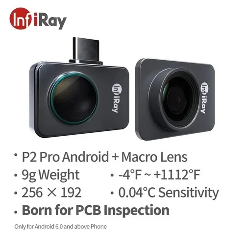 (For Android Only) InfiRay P2 Pro+ Thermal Camera with Magnetic Macro Lens - Picture 1 of 6