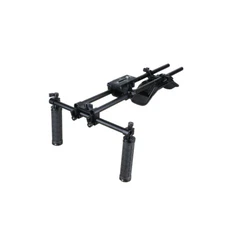 CAMVATE Shoulder Rig Mount w/Rubber Grip& QR Baseplate fr Camcorder/HDSLR Camera