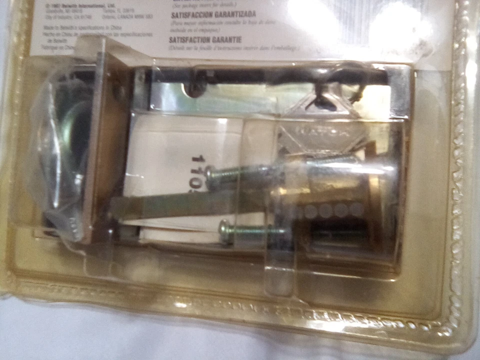 Винтажная латунная ночная защелка 1997 года с 5-контактным блокирующим цилиндром тамблера 1105 - Изображение 4 из 4