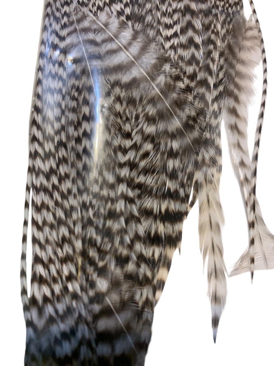 Whiting Farms Dry Fly Hackle Silver Grade 1/2 Cape Grizzley New | eBay