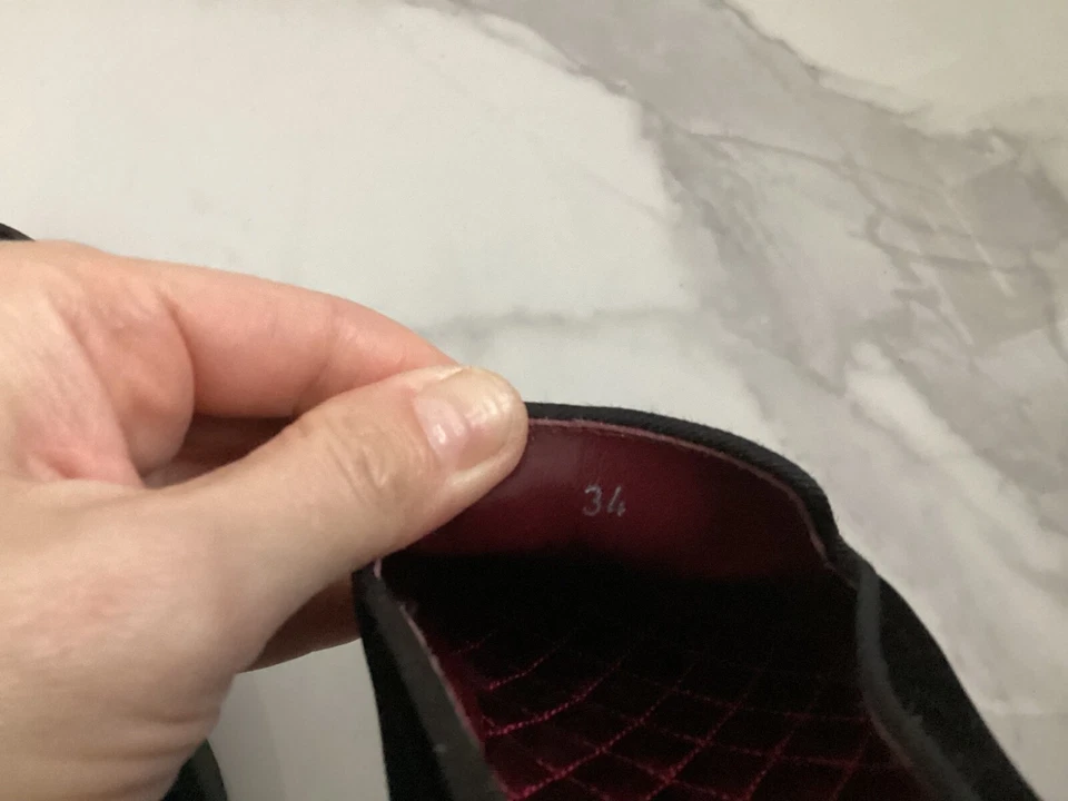 dolce and gabbana kids smoking slipper velvet size 34 - Image 4 of 4