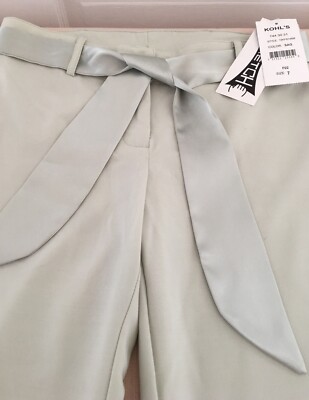 Womens Dress Pants by Wrapper, Size 7, Sage Green with Satin Belt, New with  Tags | eBay