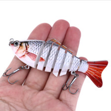 Large Fishing lure BaitMulti Jointed Realistic Pike Predator Spinner 