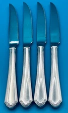 Set of 4 Lenox ARCHWAY Serrated Steak Knives 9 1/4" Stainless Flatware