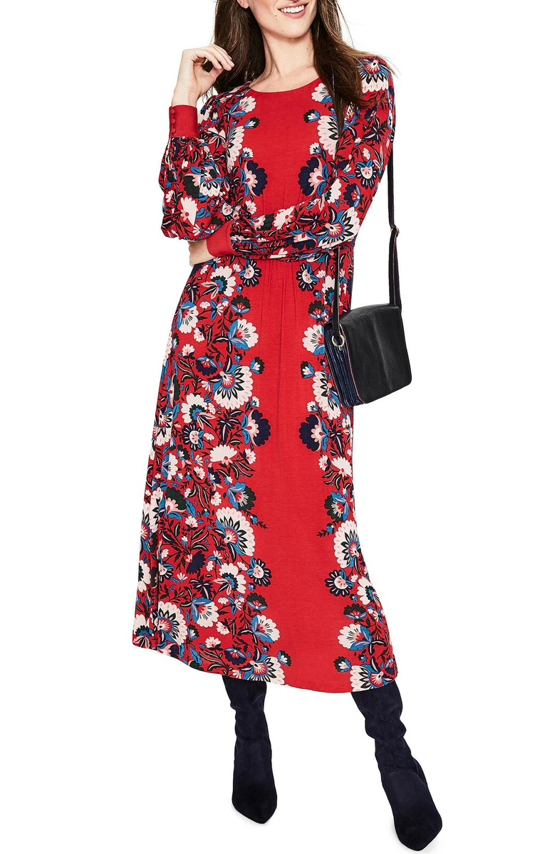 Boden zoe 2025 jersey midi dress