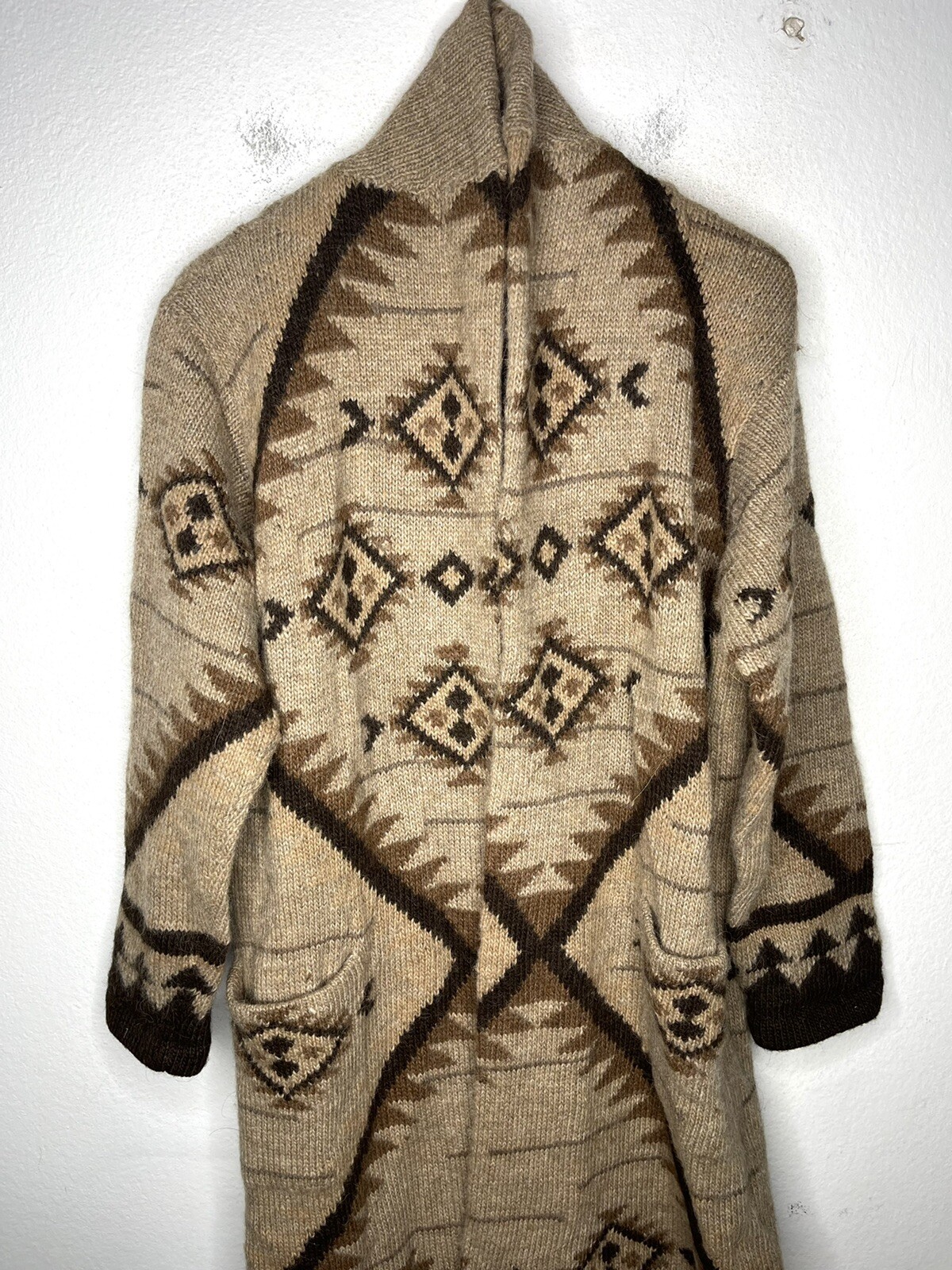 Authentic Aztec Robe Ralph Lauren Aztec Native VTG Sweater Southwestern Navajo Robe ...