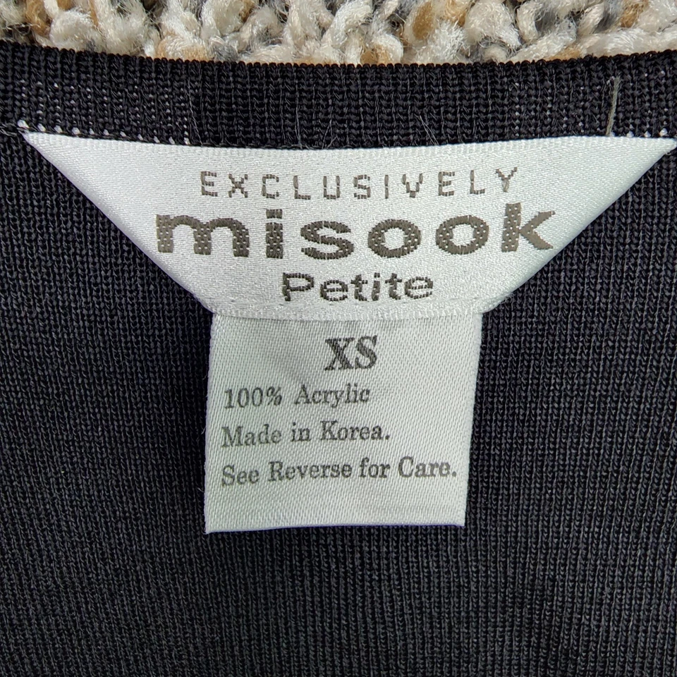 Exclusively Misook Womens XS Black Sleeveless Round Neck Sheath Dress Acrylic - Image 4 of 4