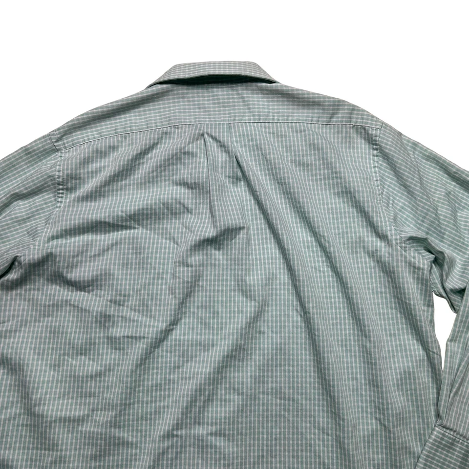 Ralph Lauren Chaps Shirt Mens Size XL Mint Green Gingham Regular Fit Long Sleeve - Image 4 of 4