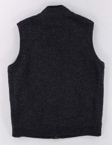 Pendleton 100% Wool Full Zip Sweater Vest Gray Fleece Lined Mens M - Picture 4 of 7