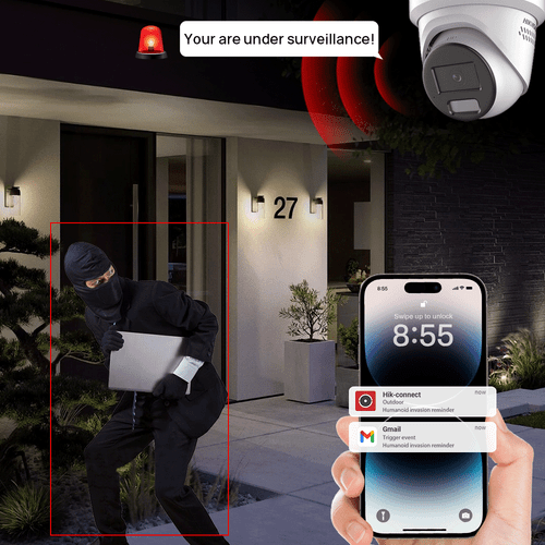 Hikvision 4K 8MP 8CH POE CCTV System ColorVu3.0 Hybrid-Light Alarm IP Camera Lot - Picture 6 of 26