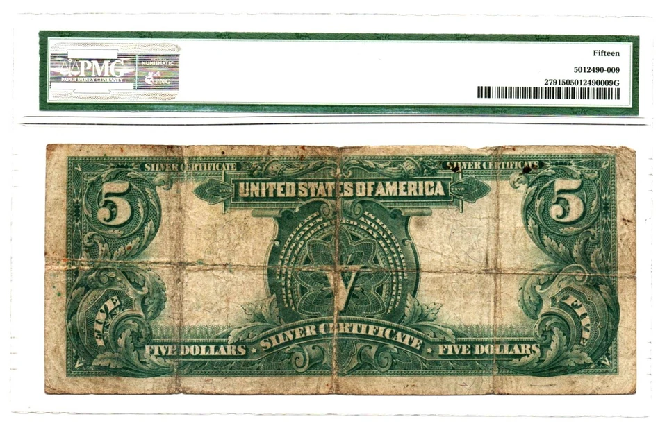 Fr. 279 1899 Silver Certificate Note Elliott / Burke PMG Choice Fine 15 - Image 2 of 2