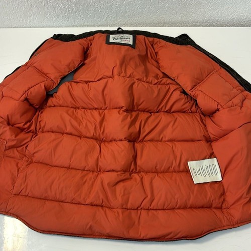 Trailwear By Penfield Cropped Yoke Puffer Vest Wool Leather Down - Large - Picture 4 of 5