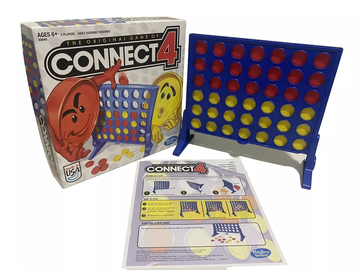 CONNECT 4 The Original Game Hasbro Games Age 6+, 2 Players, Year 2013