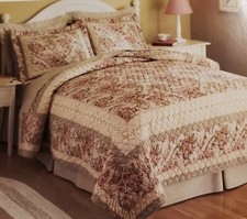 FOREVER ROSE floral king size Quilt with one sham by AMERICAN TRADITIONS