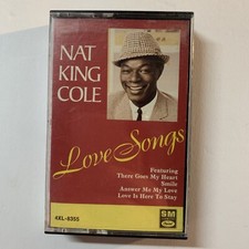 NAT "KING" COLE -LOVE SONGS CASSETTE TAPE vintage