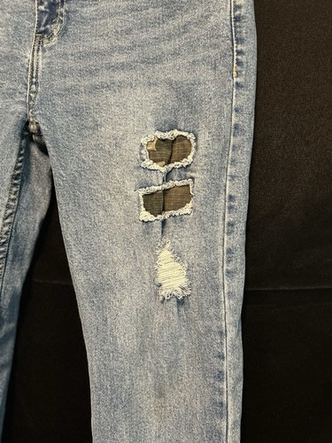 Levis 502 jeans Boys Sz. 18 Reg 29x29 distressed Camouflage repair patch EUC - Picture 6 of 21