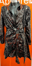 Zara Black Sequin Dress, Size Medium, New With Tag, B24