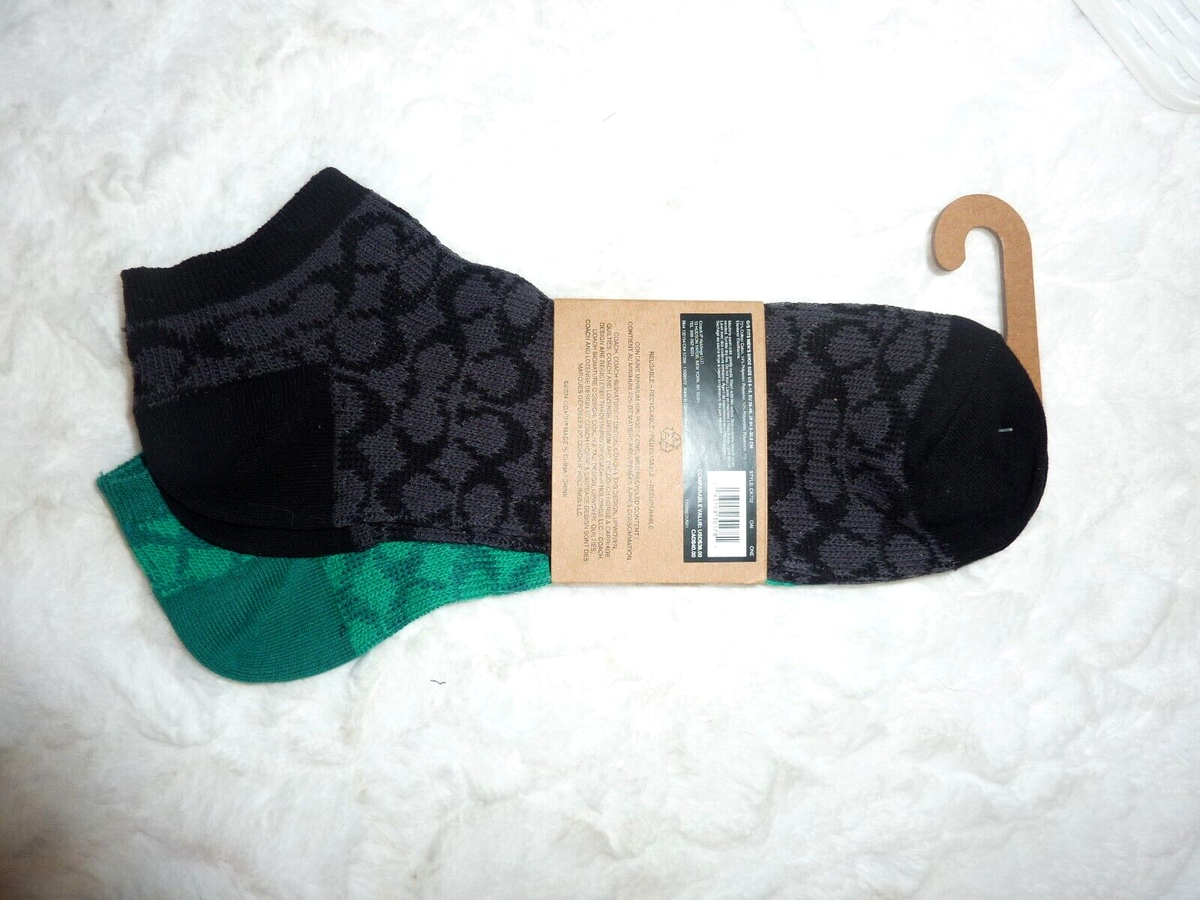【Coach 】SIGNATURE アンクル ソックス 在庫確認下さい CK702 Coach Signature CK702 Set of 2 Pair of Ankle Low Cut Socks