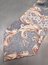 As-is Stafford Executive Tie Italian Silk Blue Paisley