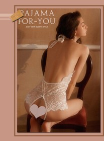 Lingerie for Women Sexy One-Piece Teddy Babydoll Bodysuit Lace Nightie Sleepwear