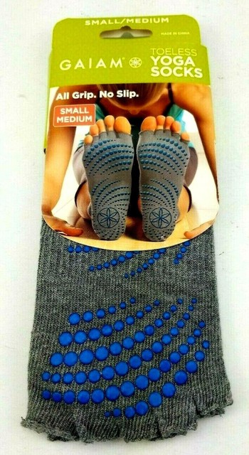 gaiam toeless yoga socks