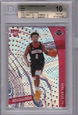 Jae'SEAN TATE 2020-21 Panini Revolution RC Asia Red #144 BGS 10 Pop 1 Rockets