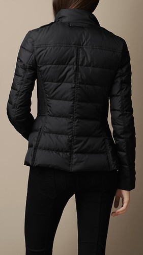 NWT Burberry Women's Dalesbury Nova Check Black Quilted Down Puffer Jacket XS - Picture 2 of 16
