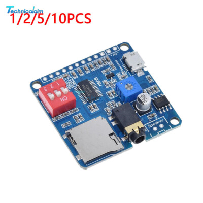 1/2/5/10PCS 5W Voice/MP3 Player Module IO Trigger/Serial Port Control Playback