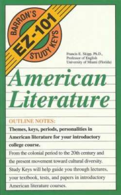 American Literature (Barron's Ez-101 Study Keys) - Paperback - GOOD