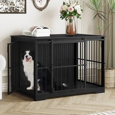 XL Large Dog Crate Furniture 44.1 Indoor Kennel Barn Door